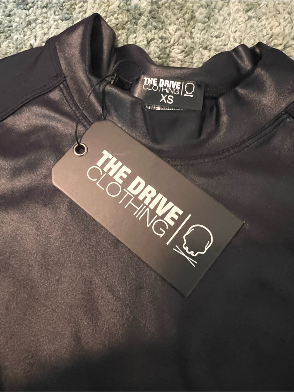 The Drive Clothing Women’s Black Long Sleeve Crop Top and Leggings Set Size XS - Picture 2 of 7